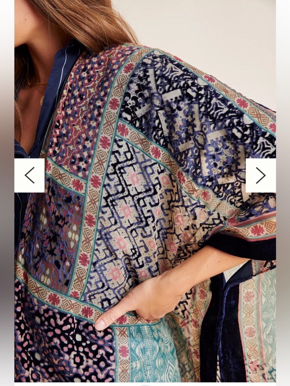 Anthropologie Frida Burnout Velvet Kimono - Picture 3 of 9